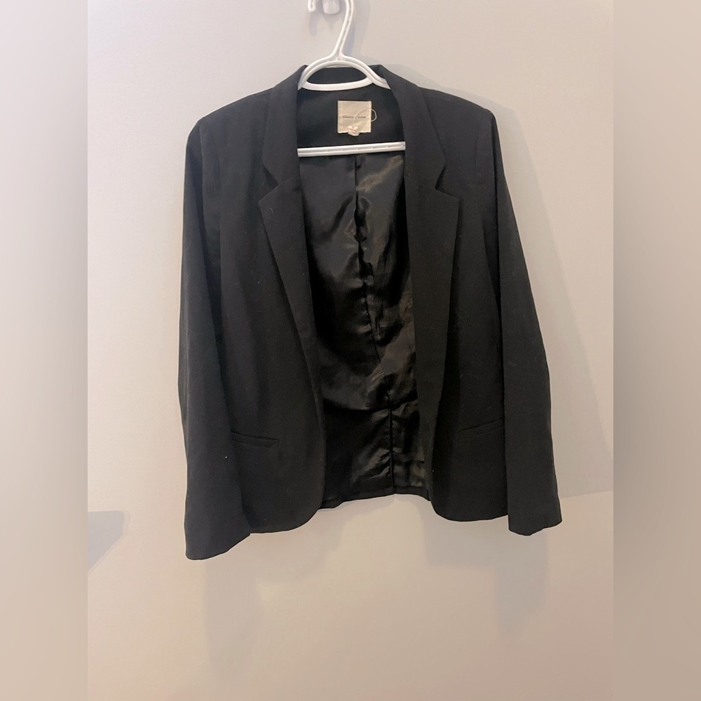 Silence + Noise Black Blazer light stretch basic size small​​​​​​​​​​​​​​​